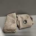 BGment Oatmeal Linen Curtains 84 Inch Length 2 Panels Set for Living Room, Sand Semi Sheer Drapes Light Filtering No See Through Window Treatments with Grommet for Bedroom, Each 52 Inch Wide