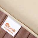 Sorra Home Sunbrella Bristol Square Chair Cushion (Set of 2) - Fade & Water Resistant, Outdoor & Indoor Patio Seat Cushion with Plush Foam - Canvas Natural (20" x 20" x 2.5"), 4 Pieces