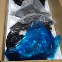 Headlight Assembly for Toyota Sequoia 2005-2007 for Toyota Tundra 2005-2006 Black Housing Amber Reflector Clear Lens Driver and Passenger Side Headlamp(Double Cab 4 Door Only)