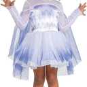 Snow Queen Elsa Costume for Girls Official Disney Frozen 2 Tutu Dress for Toddlers (Medium (3T-4T))