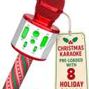 Move2Play, Christmas Karaoke Microphone | Includes Pre-Loaded Songs & Bluetooth | Kids Toy for All Ages 2, 3, 4, 5, 6+ Year Old Girls, Boys & Toddlers | Stocking Stuffer