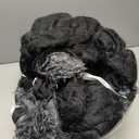 MEGO Luxury Shaggy Plush Duvet Cover Set, Soft 3 Pieces Fluffy Faux Fur Comforter Cover Set, Fuzzy Bedding Set(1 Furry Duvet Cover Queen Size + 2 Pillow Shams), Zipper Closure(Queen, Black Ombre)