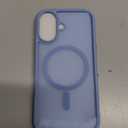 Miracase Magnetic for iPhone 17 Case (Compatible with MagSafe) with Screen Protector Military-Grade Protection, Anti-Fingerprint Translucent Matte Phone Cover for iPhone 17 6.3 inch, Light Blue