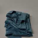 WBYCOTBED Turquoise Bed Scarf and Runners Set of 3, 70" x 20", 1 Velvet Bed Runner + 2 Cushion Covers, Soft Decorative Bed End Scarf Protector for Bedroom Hotel