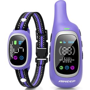 2-in-1 Dog Shock Collar and Bark Collar for Dogs 3300FT Dog Training Collar with Remote, IP67 Waterproof e Collar with Anti-Bark/Beep/Vibration/Shock Modes for Small Medium Large Dog(8-120Lbs)