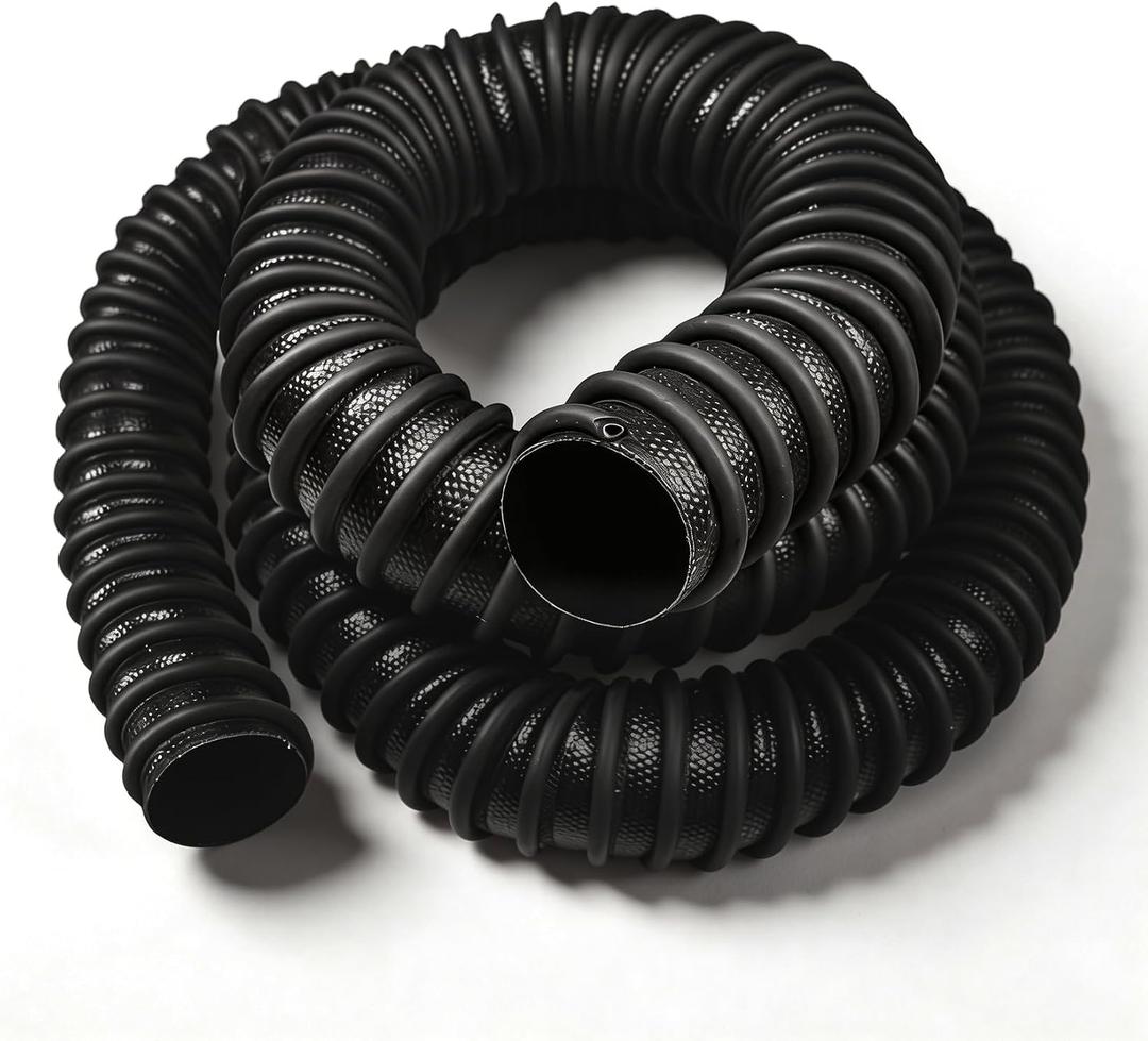 2.5" ID x 11ft Garage Exhaust Hose, Heavy Duty car exhaust hose