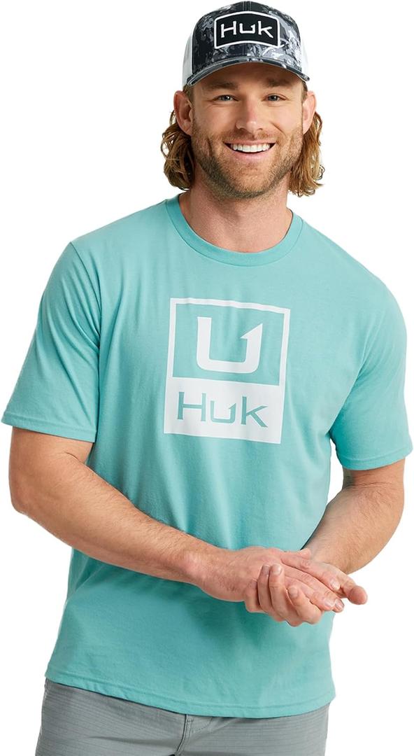 HUK Kids Performance Fishing Logo Tee, Short Sleeve T-Shirt for Kids (X-Large)