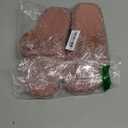 EverFoams Womens Fuzzy Open-toe Slippers Soft Comfy Memory Foam Indoor House Shoes, Size 11-12