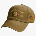 U.S.A. 250th Anniversary Commemorative Hat, Embroidered Adjustable 250 Anniversary USA Hat, Patriotic Bald Eagle Baseball Cap