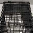 Sweetcrispy 24-Inch Single-Door Dog CrateDurable Metal Pet Kennel with Secure Lock, Foldable Design, Removable Tray for Easy Cleaning, Portable Puppy Cage for Small Dogs, Ideal for Training & Travel