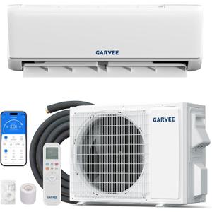 GarveeHome 12000 BTU Mini Split AC/Heating System, 19 SEER2 6-in-1 Inverter Split System Air Conditioners, Ductless Heat Pump Wall Mount AC Unit Cool Up to 750 Sq. Ft, Installation Kits, 115V
