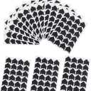 AKOOSY 15sheets Album Photo Corner Stickers Picture Corners for Photo Album DIY Adhesive Holders Photo Corners for Albums Picture Corners for Scrap Book Photo Attachment Tabs Paper Black