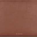 Comfyable Leather Laptop Sleeve Compatible with 16 Inch MacBook Pro M4 2024 & 15 Inch MacBook Air M4 M3 M2 2025, Brown