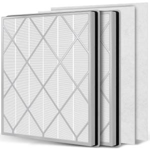 2 PacksHE401 Filter Replacement for Shark Air Purifier 4 Compatible with Shark 4 Fan Air Purifier HE400, HE401C, HE401NP, HE402, HE402AMZ, HE4FKPET, HE4FKPETMB, HE4FKPRO, HE402C