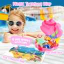 HUUIDY Pool Toys, Swim Diving Toys for Kids Set with Upgraded Shell Treasure Chest, Pool Mermaid with Storage Bag Pool Game Summer Beach Water Birthday Party Gift(Shell Box)