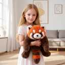 Ytterbium Cute Red Panda Plush - Huggy Soft Stuffed Animal, Perfect Sleep Doll for Kids and Gifts (11.8inches)