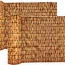 Reed Fencing Rolls, Patio Privacy Screen, Decorative Bamboo Fence Rolls for Patio Balcony Garden Backyard Outdoor,6x16FT(2Pcs) (616FT 2Pack, Brown)