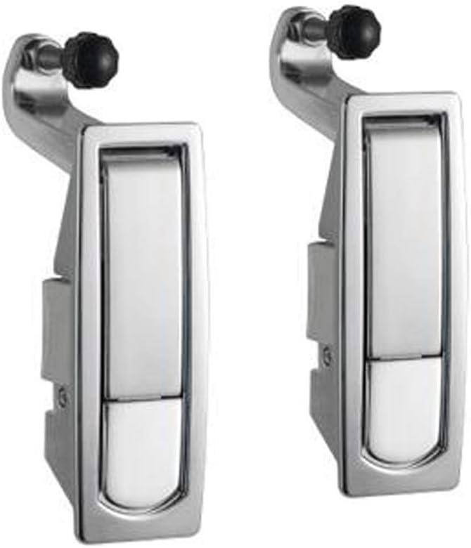 WJSKDQ 2PCS Compression Latch Lock Trigger Latch Lock Zinc Alloy Adjustable Lever Hand Operated Compression Latch Flush Silvers