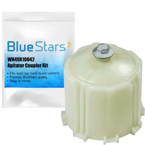 BlueStars Upgraded WH49X10042 Washer Agitator Coupler Kit Replacement - Compatible with G.E Washing Machines - Replaces AP3964635 PS1517844 1195917 WH43X10009