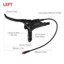 Left & Right Electronic Brake Lever Set for Most Electric Bicycle, GT03 Oil Power-Off Function Ebike Handle, Brake Grips for Electric Bike, Ebike Accessories Cut Off Power (Left)