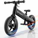 Electric Bike for Kids, Electric Balance Bike for Ages 3-8 Years Old,Kid Electric Motorcycle with 2 Speed Modes,Push-Button Brakes,12 Inch Dirt Off-Road Tire and Adjustable Seat