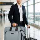 Noozion Garment Bag for Travel, Large Carry On Suit Bag for Business Up to 3 Suits, Wrinkle Free Garment Bag for Hanging Clothes with Shoulder Strap, Laptop Compartment, and Wet-Dry Pocket