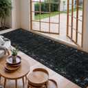 Vintage Washable Runner Rug (2'6"x8', Black)