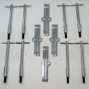 Valve Cover T-Bar Set of W/Chrome Valve Spreaders Set of 8 Silver