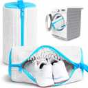 Shoe Washing Machine Bag, 2 Pack XXL Laundry Bag for Washer & Dryer, Mesh Sneaker Wash Cleaner, Heavy Duty Zipper, Protects Shoes & Machine, Reusable
