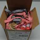 JOYIN 173 Pcs Christmas DIY Wooden Beads Craft, Printed Wood Round Beads Make Up to 30 Hanging Ornaments of Snowman, Santa Santa & Elf for Christmas Craft, Xmas Holiday Decoration,Art Activities (Multicolor)