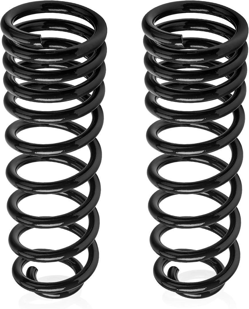 929-928 Rear Heavy Duty Coil Springs for 2009-2018 Ram 1500 2wd 4wd with 70% Extra Load Capacity (1200 Pounds) with a Subtle Height Adjustment, Black