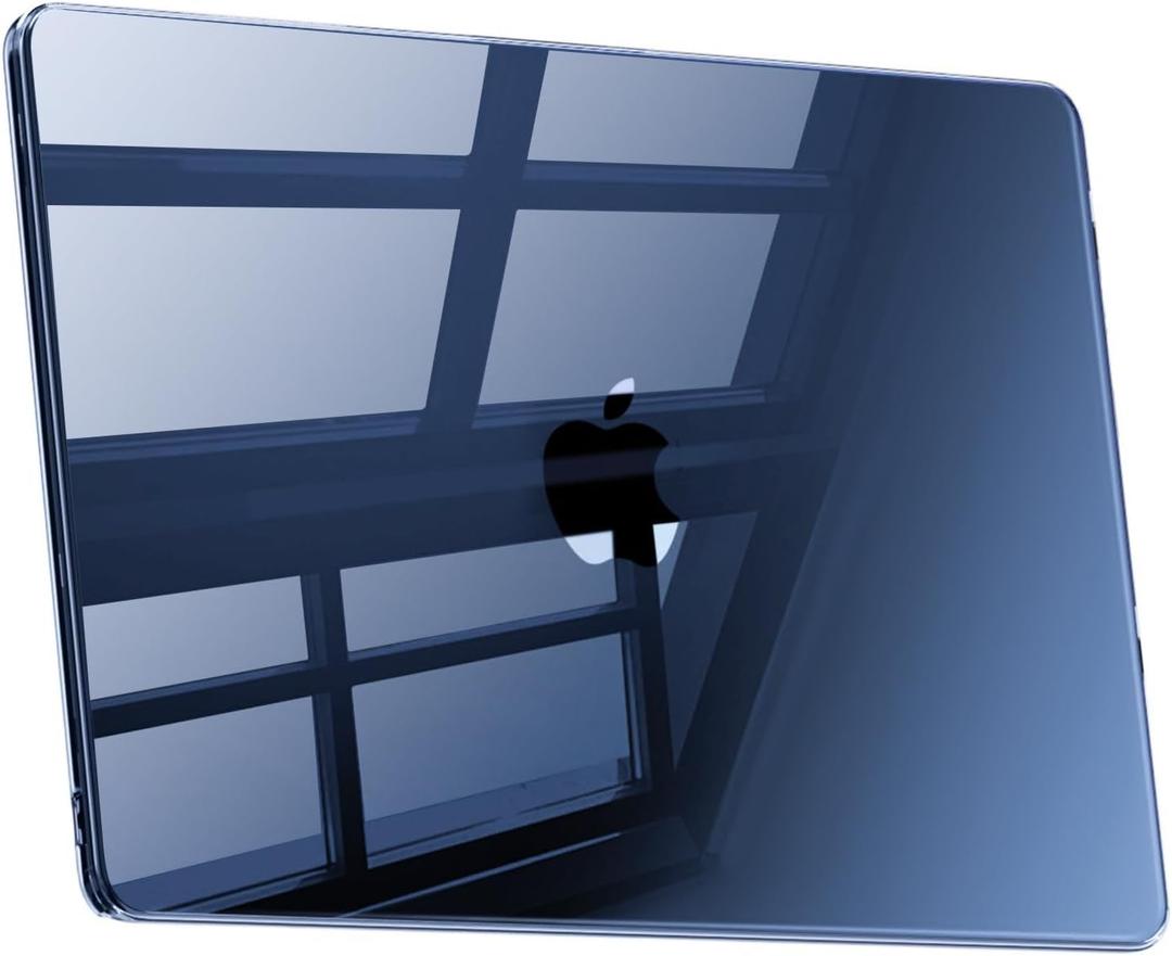 Compatible with MacBook Air 13.6 inch Case M4 M3 M2 2025-2022, Model A3420 A3113 A2681 [Beyond Original Luster] Protective Plastic Hard Shell Cover Compatible with MacBook Air M4 Case-Crystal Midnight