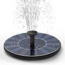 Solar Fountain Water Pump for Bird Bath, New Upgraded Mini Solar Powered Fountain Pump 1.5W Free Standing Solar Panel Kit Water Fountain for Garden, Pond, Pool, and Outdoor