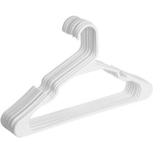Mr. Pen 10 Pack White Plastic Clothes Hangers - Shirt Hangers for Closet