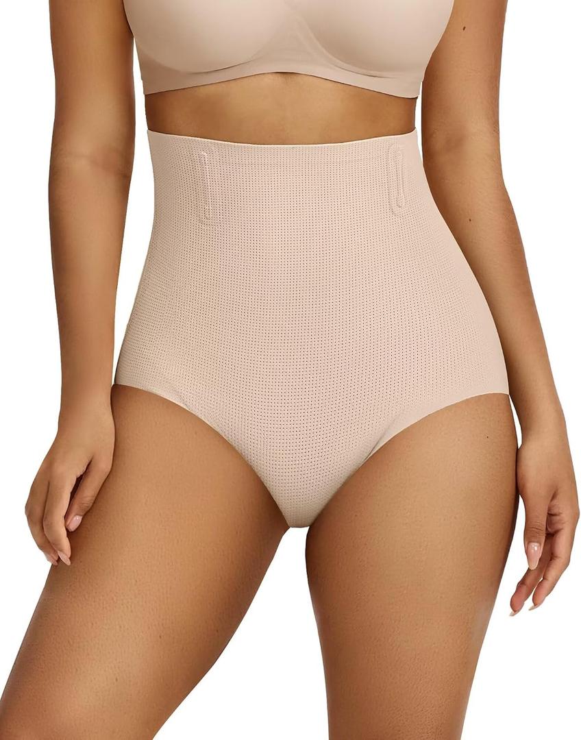 Vertvie Tummy Control Shapewear Shorts Butt Lifting Seamless, Nude, M