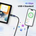 2 x SinLoon 90 Degree USB C 240W Angle Adapter (C-S)