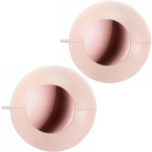 Washable Reusable Gel Lint Roller for Pet Hair, Tecogue Portable Dog Cat Pet Hair Remover for Clothes, Laundries, Sticky Cleaner, Dust Fuzz Fur for Travel Household (Pink-2pcs)