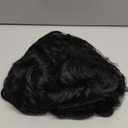 Male Synthetic Full Wigs, Multifunctional Layered Heat Black Middle Part Short Wig for Men for Daily for Boy