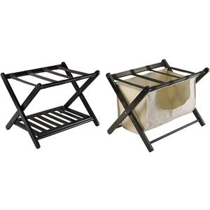 Winsome Luggage Rack Bundle with Storage Shelf and Removable Basket Winsome Luggage Rack Bundle with Storage Shelf and Removable Basket