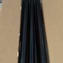 Black Curtain Rod, USFOOK 7/8 inch Curtain Rods for Windows 48 to 84 Inch, Telescoping Splicing Drapery Rods 32 to 86 Inch, Decoration for Home with Decorative Translucent Finials