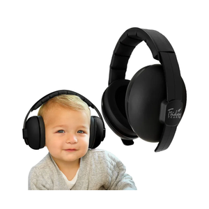 Baby Headphones - Baby Ear Protection, Noise Cancelling Headphones with Adjustable Headband for Ages 0-24 Months, Black