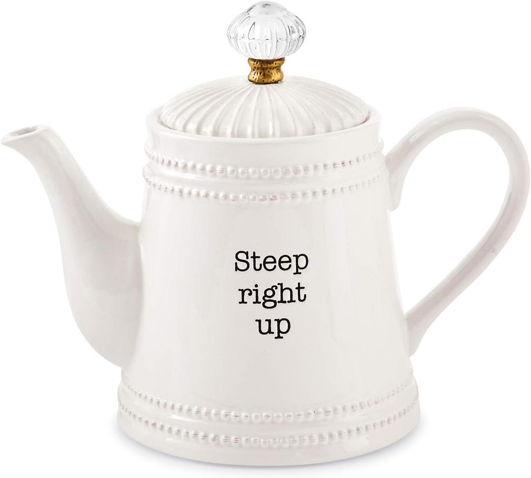 Mud Pie Door Knob Teapot