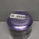 Rubtlamp 100Pcs Purple Gold Plastic Plates, Purple Disposable Plates With Gold Rim, Hammered Plastic plates Include 50 Clear Dessert Platos, 50 Dinner Platos for Party