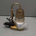 Candle Warmer Lamp with Timer - Electric Candles Wax Warmers Glass Lamps for Jar Candles Burner Adjustable Height and Dimmable Light Modern No Flame Scented Candle Warming Lantern, Amber