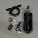 EVIL ENERGY External Inline Fuel Pump Electric 300LPH High Flow 12V with 60MM Bracket Clamp Black