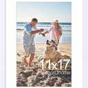decorUhome 11x17 Picture Frame, Display Pictures 8x12 with Mat or 11x17 without Mat, Wall Hanging Poster Frame, White, 1 Pack