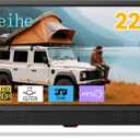 Feihe 22 Inch TV,1080p LED Widescreen HDTV with Digital ATSC Tuners, Flat Screen TV with HDMI/VGA/RCA/USB for Kitchen, RV, Bedroom, Caravan(NO Smart TV)-New Model