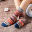 Wool Socks for Women - 5 Pairs Soft Cozy Knit Winter Warm Socks for Women Men