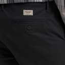 Wrangler Men's Straight Fit Flat Front Chino (Jet Black, 36W x 29L)