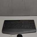 Wireless Keyboard and Mouse Combo - Full-Sized Ergonomic Keyboard with Wrist Rest, Phone Holder, Sleep Mode, Silent 2.4GHz Cordless Keyboard Mouse Combo for Computer, Laptop, PC, Mac, Windows -Trueque (1 PACK, Black)